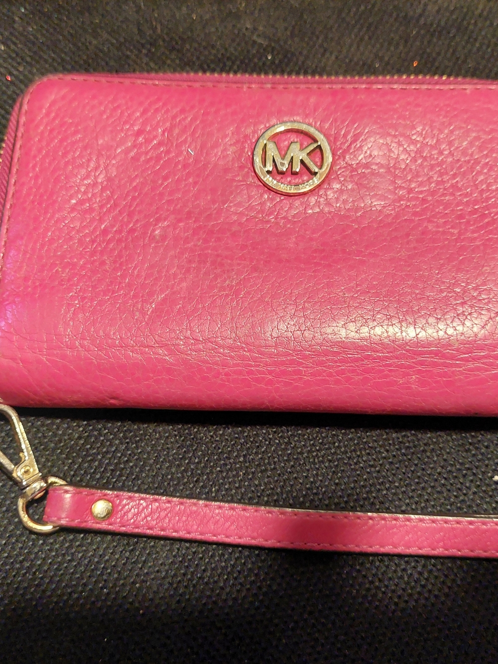 Michael Kors Pink Leather Wristlet Wallet